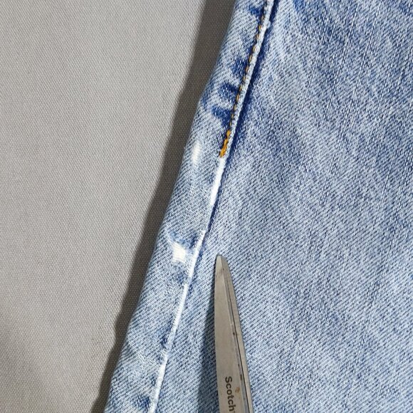 Levi's 505 denim shorts men's size 36 hard washed denim blue colour - Picture 8 of 15